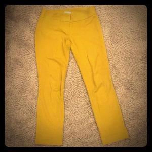 Loft mustard yellow ankle pant